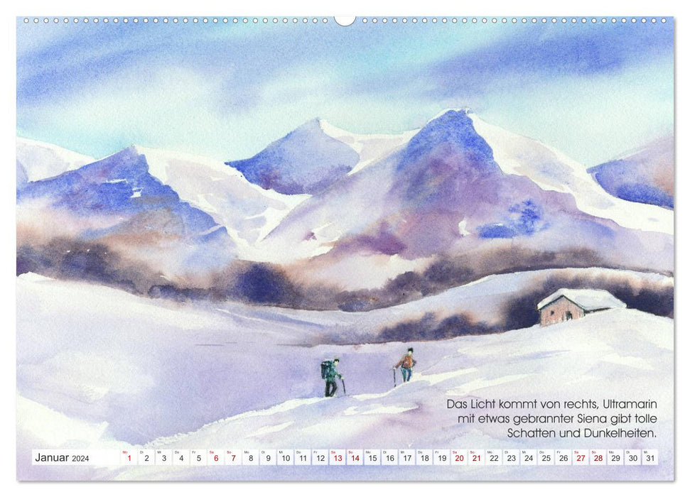 Mal mal Gouache (CALVENDO Wandkalender 2024)