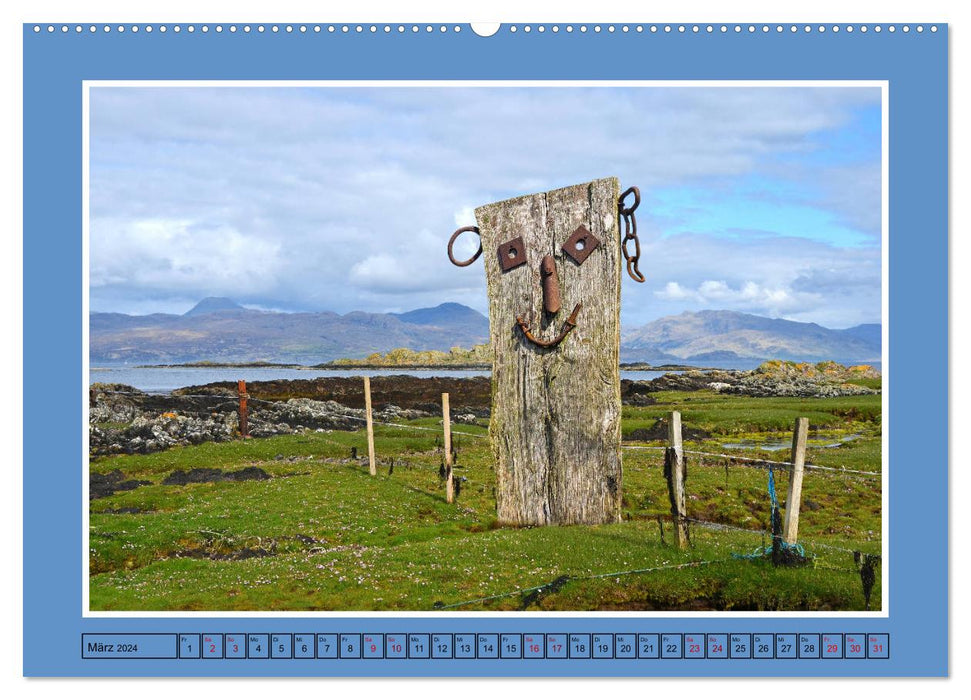 Des sourires dans les paysages (Calendrier mural CALVENDO Premium 2024) 