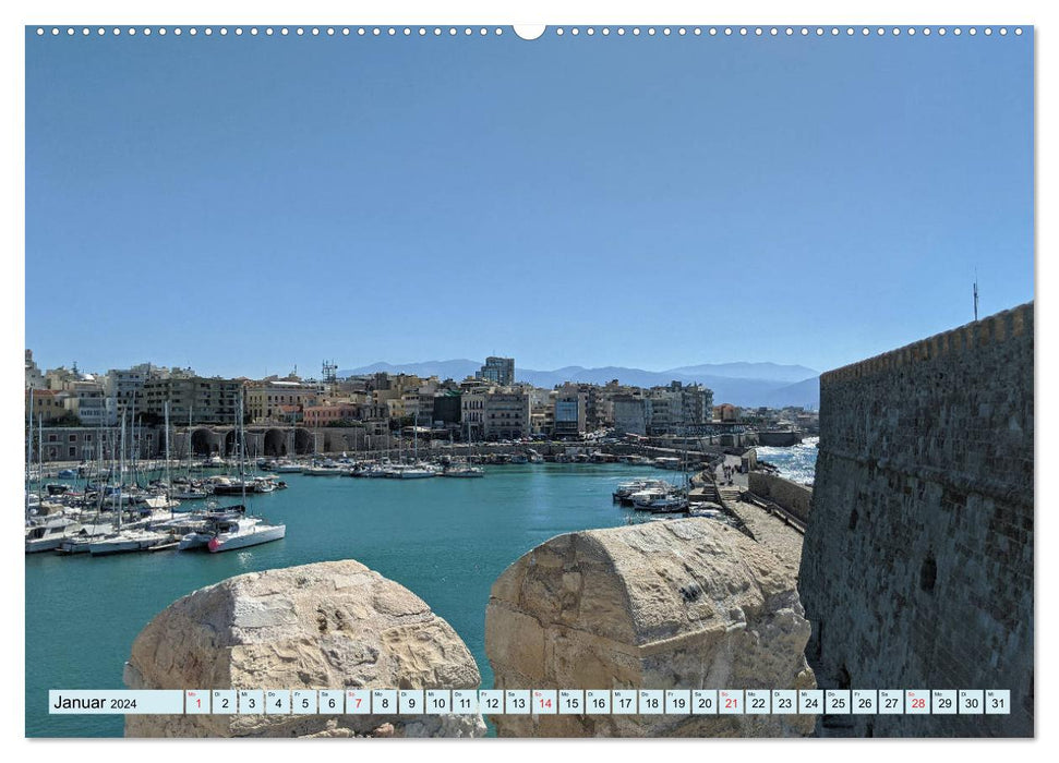 Jeeptour durch Kreta. Von Heraklion bis zum Libyschen Meer. (CALVENDO Wandkalender 2024)
