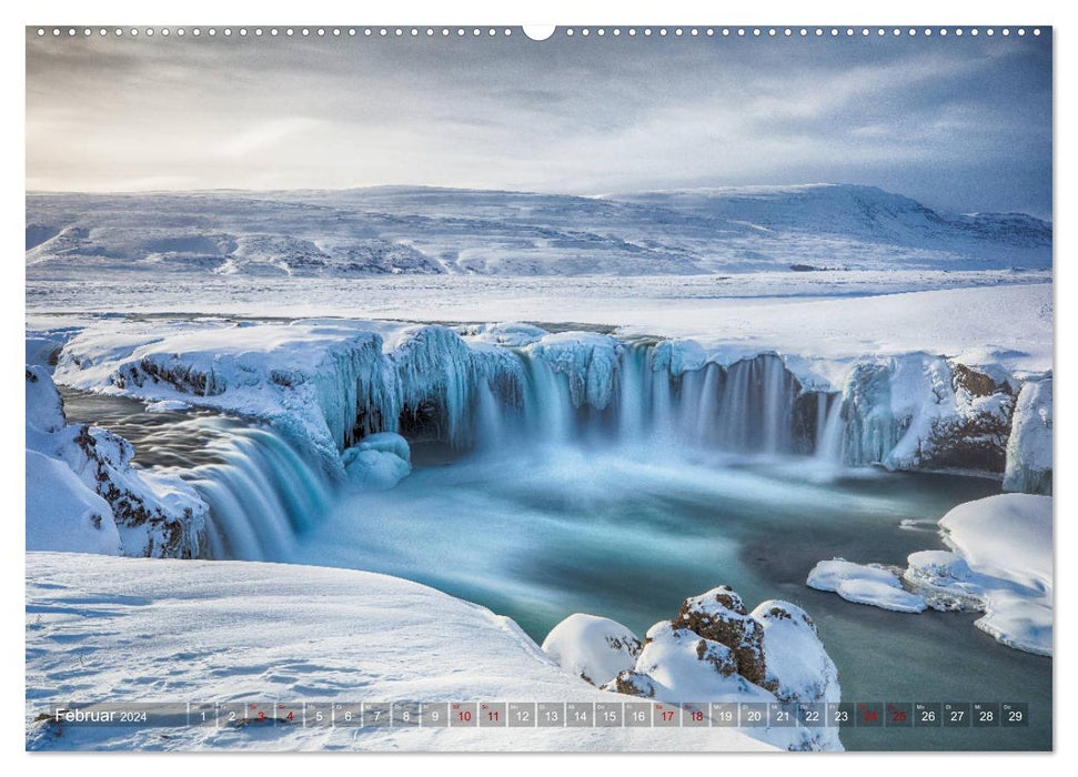 Winterwunder auf Island (CALVENDO Wandkalender 2024)