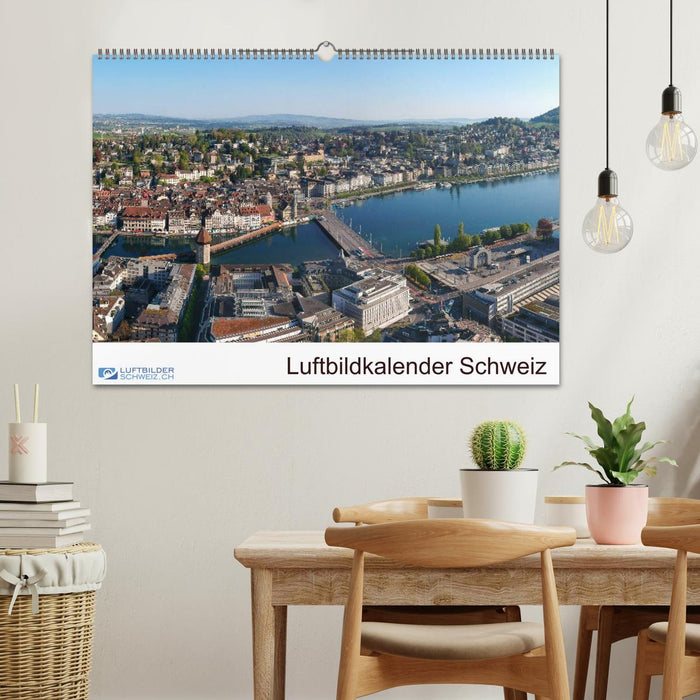 Luftbildkalender Schweiz (CALVENDO Wandkalender 2024)