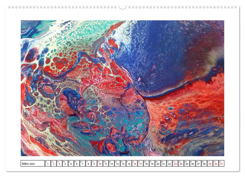 Ich wünsche Dir ein Jahr voller Farben (CALVENDO Premium Wandkalender 2024)