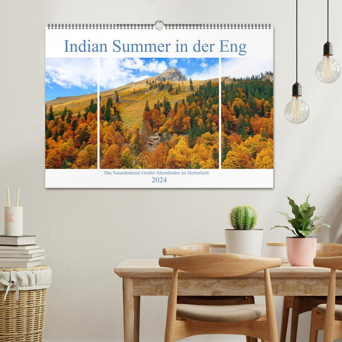 Indian Summer in der Eng - Das Naturdenkmal Großer Ahornboden (CALVENDO Wandkalender 2024)