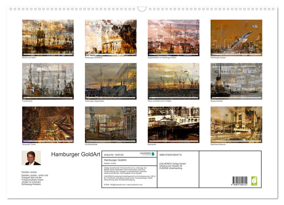 Hamburger GoldArt (CALVENDO Wandkalender 2024)