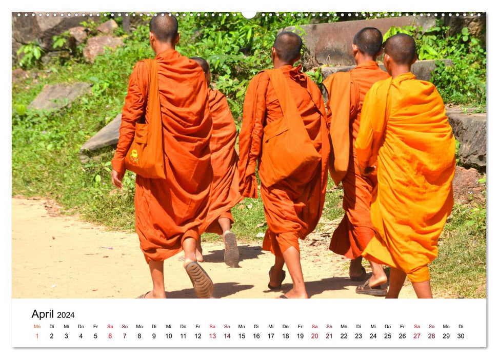 Angkor & Umgebung – Eindrucksvolle Fotos aus dem Reich der Khmer (CALVENDO Premium Wandkalender 2024)