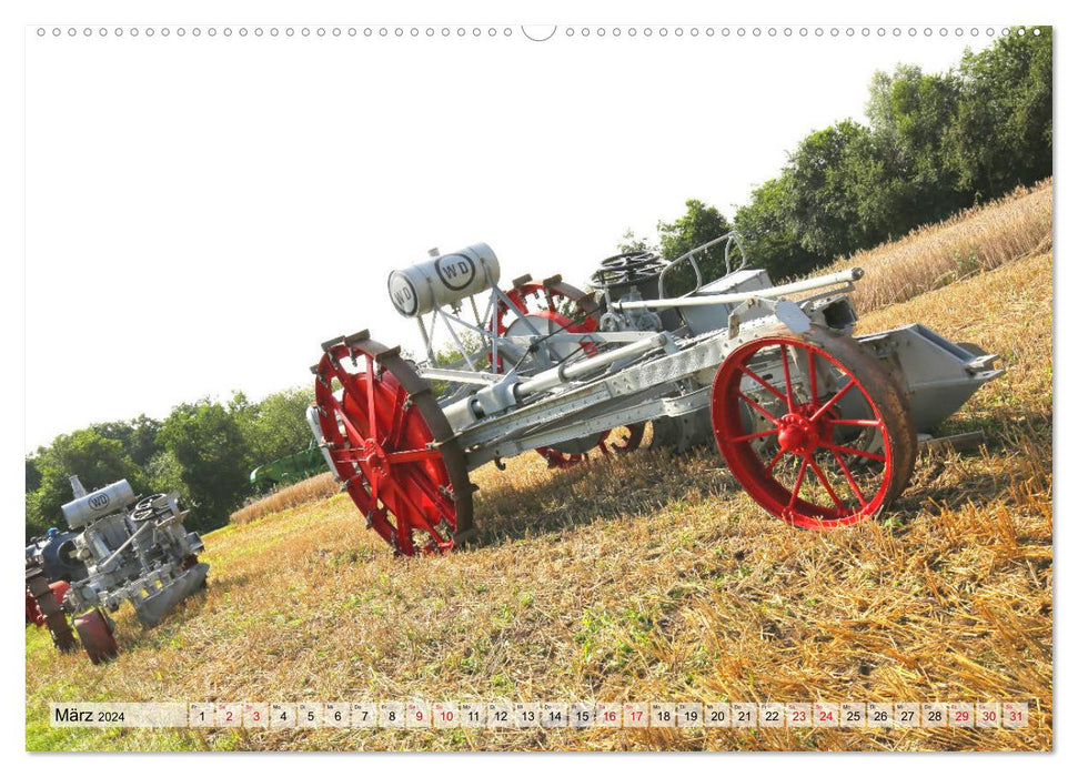 Historische Landmaschinen und Traktoren (CALVENDO Premium Wandkalender 2024)