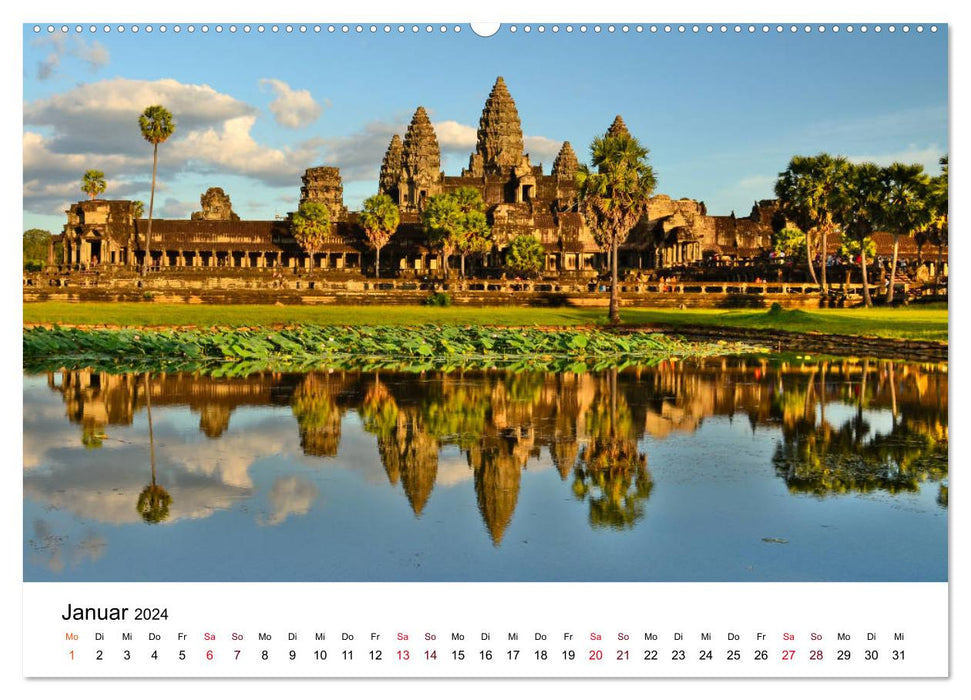 Angkor & Umgebung – Eindrucksvolle Fotos aus dem Reich der Khmer (CALVENDO Wandkalender 2024)