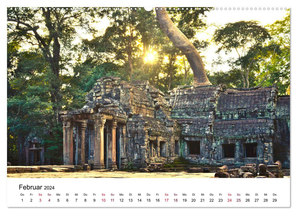 Angkor & Umgebung – Eindrucksvolle Fotos aus dem Reich der Khmer (CALVENDO Wandkalender 2024)