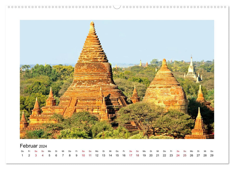 Mystisches Myanmar (CALVENDO Premium Wandkalender 2024)