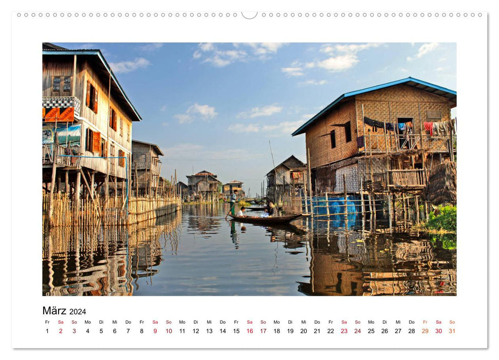 Mystisches Myanmar (CALVENDO Premium Wandkalender 2024)