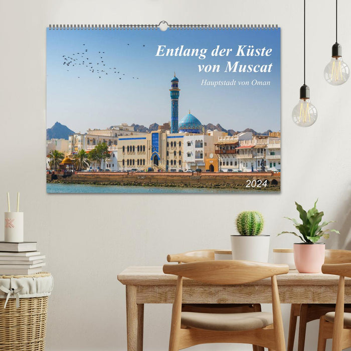 Entlang der Küste von Muscat (CALVENDO Wandkalender 2024)