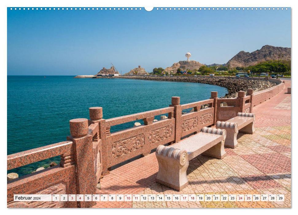 Entlang der Küste von Muscat (CALVENDO Wandkalender 2024)