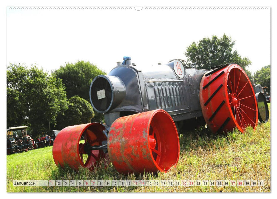 Historische Landmaschinen und Traktoren (CALVENDO Wandkalender 2024)