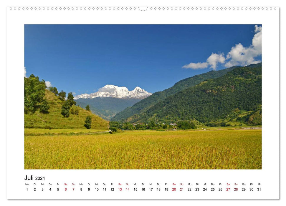 Nepal - Wanderparadies zwischen Annapurna & Everest (CALVENDO Premium Wandkalender 2024)