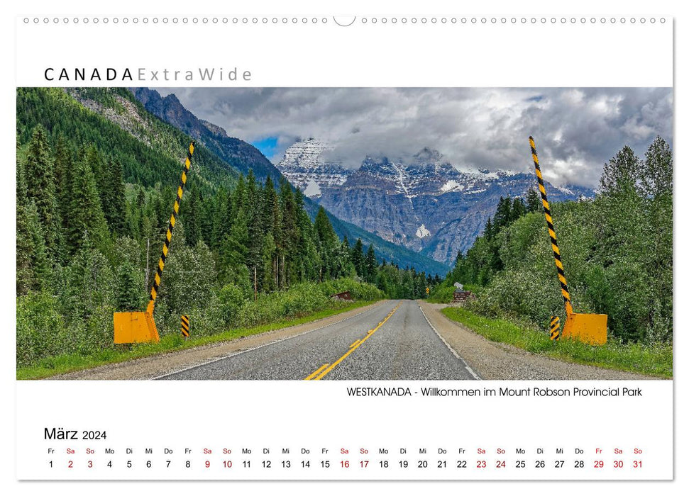 Impressionen aus WESTKANADA Panoramabilder (CALVENDO Premium Wandkalender 2024)