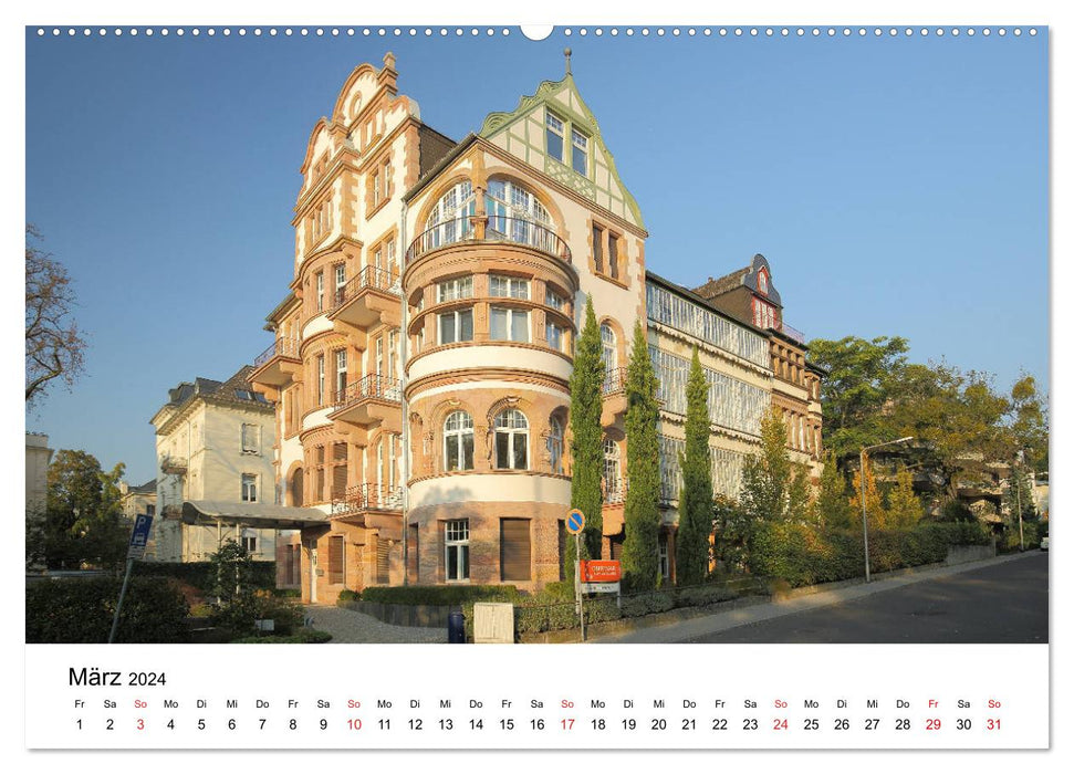 Wiesbaden - Stadt der Villen (CALVENDO Premium Wandkalender 2024)