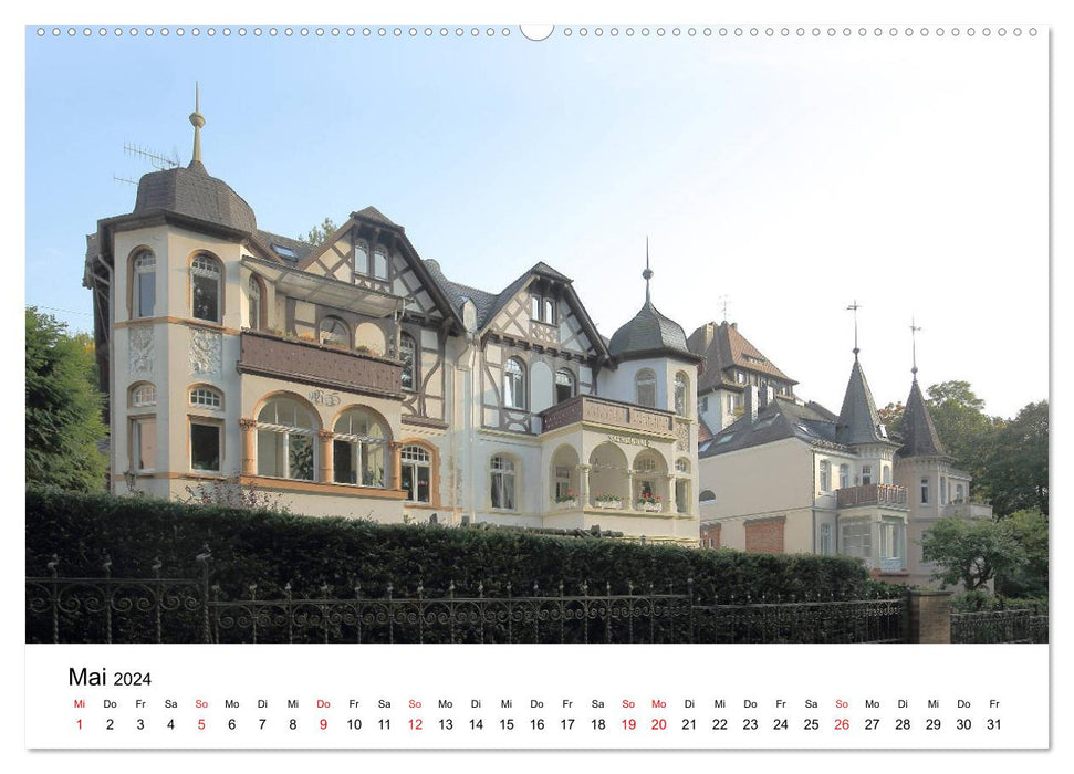 Wiesbaden - Stadt der Villen (CALVENDO Premium Wandkalender 2024)