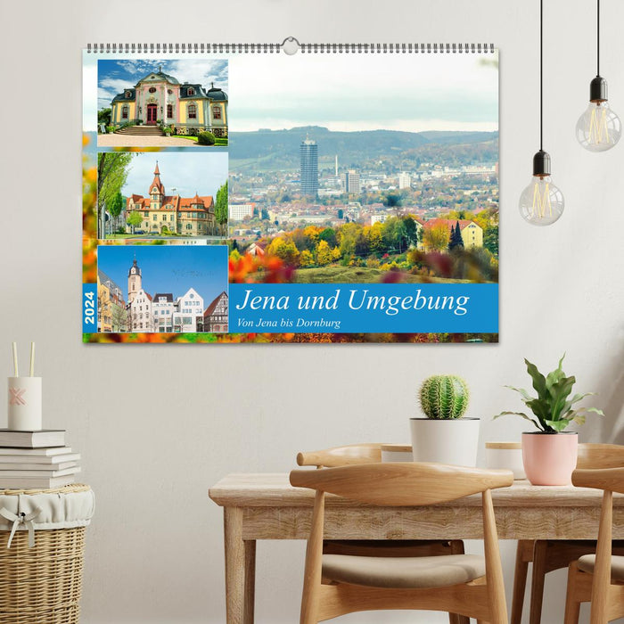 Jena und Umgebung - Von Jena bis Dornburg (CALVENDO Wandkalender 2024)