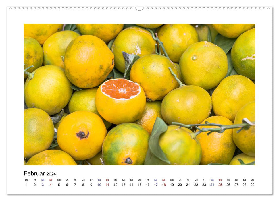 Wochenmarkt - Genussvoll Einkaufen (CALVENDO Premium Wandkalender 2024)