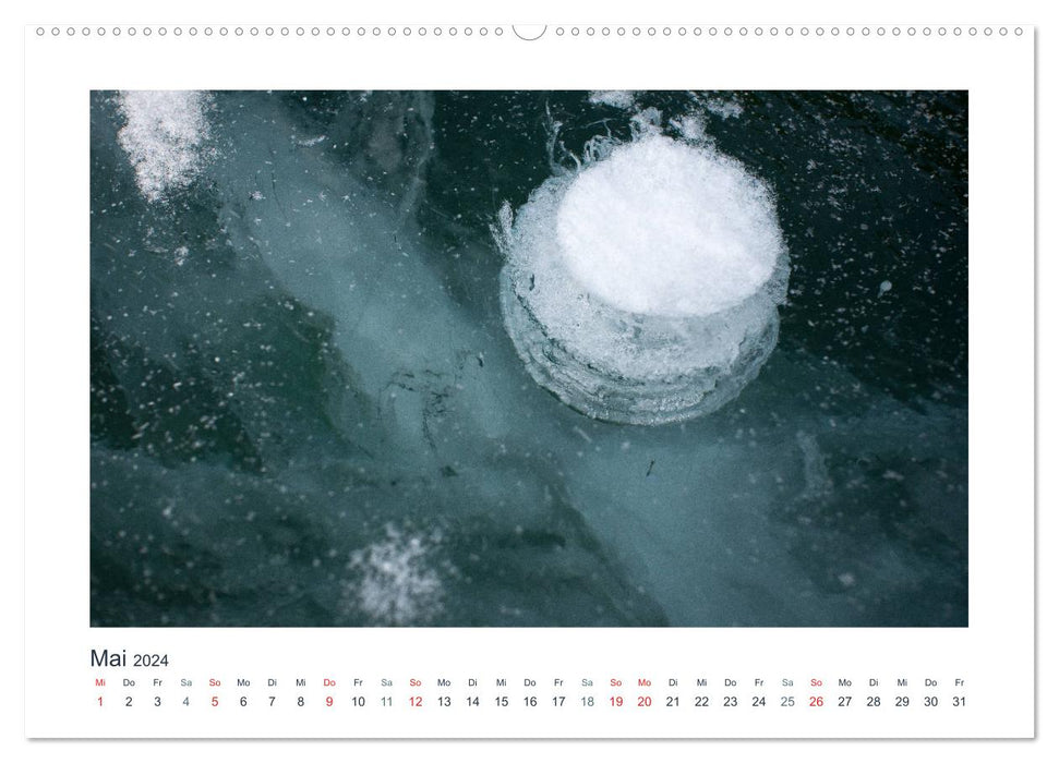 Baikalsee - Eis unter meinen Füßen (CALVENDO Wandkalender 2024)