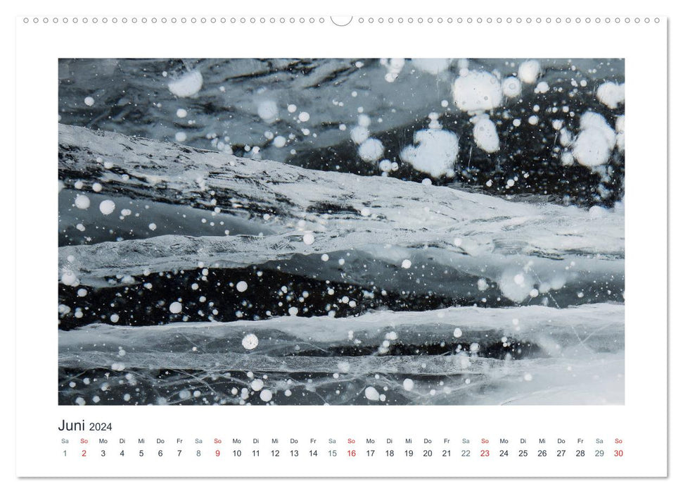 Baikalsee - Eis unter meinen Füßen (CALVENDO Wandkalender 2024)