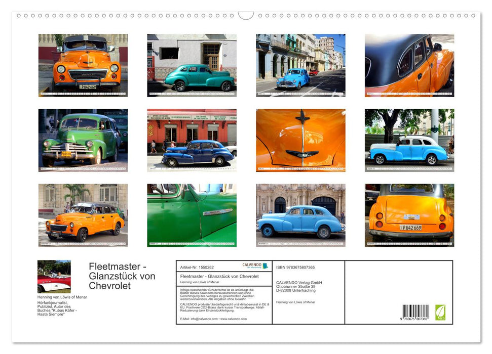 Fleetmaster - Glanzstück von Chevrolet (CALVENDO Wandkalender 2024)