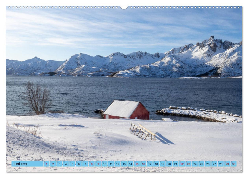 Winterzeit auf den Lofoten und Vesterålen (CALVENDO Premium Wandkalender 2024)