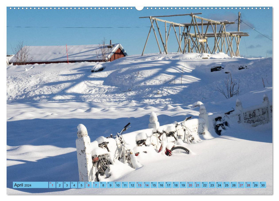 Winterzeit auf den Lofoten und Vesterålen (CALVENDO Wandkalender 2024)