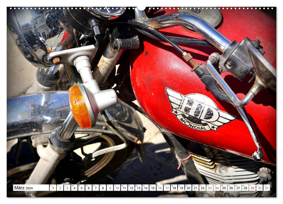 MONDIAL - Italiens Motorrad-Legende in Kuba (CALVENDO Premium Wandkalender 2024)