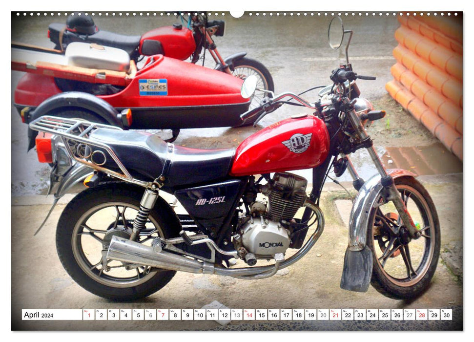 MONDIAL - Italiens Motorrad-Legende in Kuba (CALVENDO Premium Wandkalender 2024)