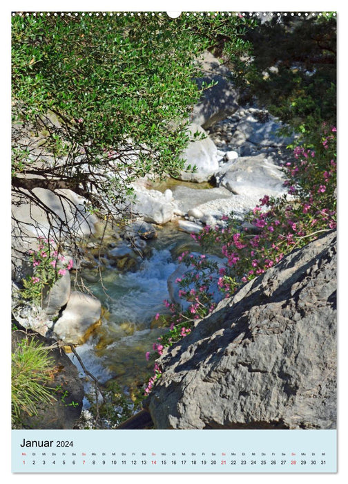 Expérience nature Gorges de Samaria en Crète (calendrier mural CALVENDO 2024) 