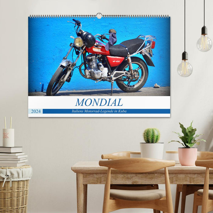 MONDIAL - Italiens Motorrad-Legende in Kuba (CALVENDO Wandkalender 2024)