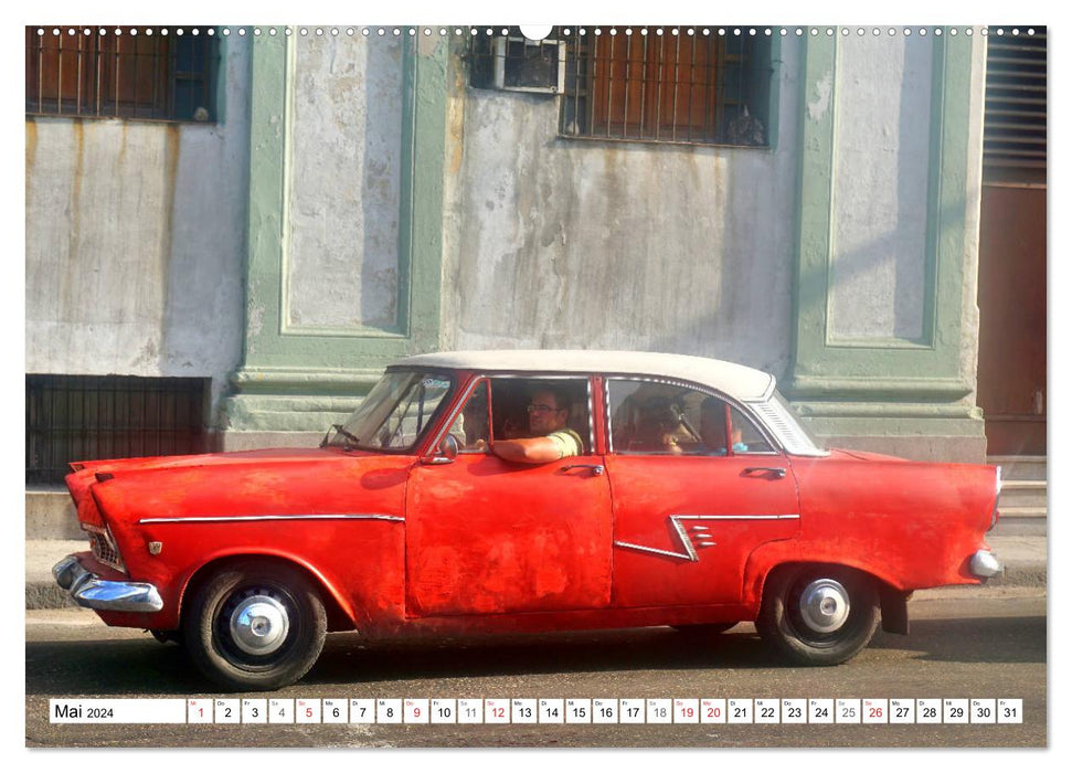 Ford Taunus P2 - 17M - Un classique de Cologne à Cuba (Calendrier mural CALVENDO 2024) 