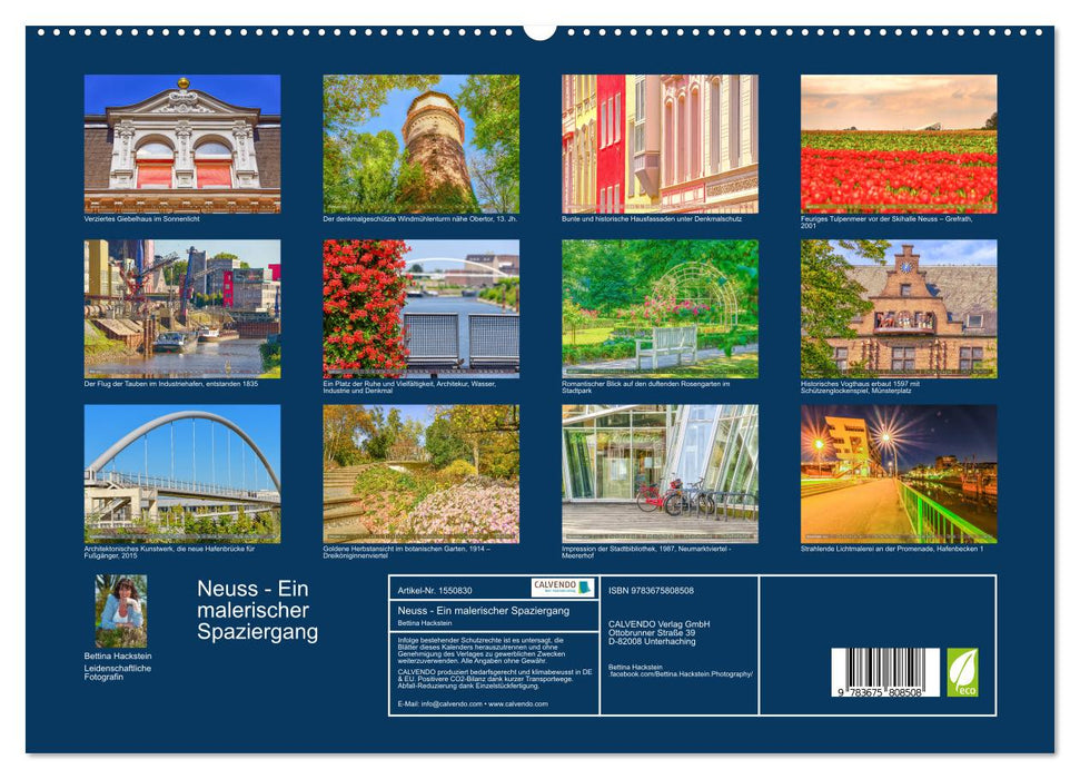Neuss - Ein malerischer Spaziergang (CALVENDO Premium Wandkalender 2024)