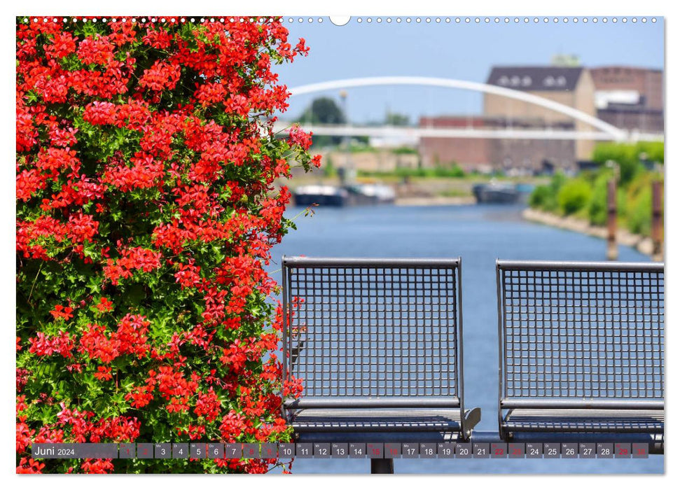 Neuss - Une promenade pittoresque (Calvendo Premium Wall Calendar 2024) 