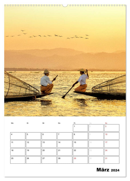 MYANMAR - Mein Urlaubsplaner (CALVENDO Premium Wandkalender 2024)