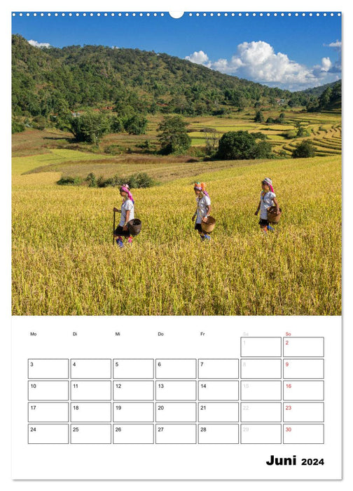 MYANMAR - Mon planificateur de vacances (Calvendo Premium Wall Calendar 2024) 