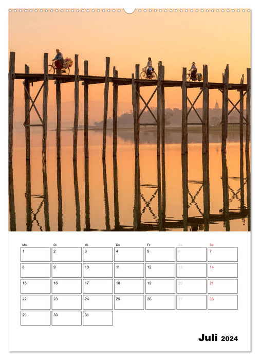 MYANMAR - Mon planificateur de vacances (Calvendo Premium Wall Calendar 2024) 