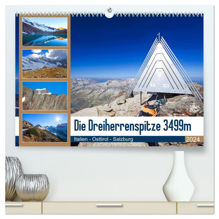 Le Dreiherrenspitze 3499m (Calendrier mural CALVENDO Premium 2024) 