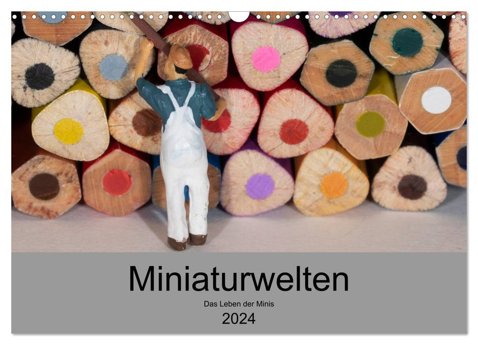 Miniatures - La vie des minis (Calendrier mural CALVENDO 2024) 
