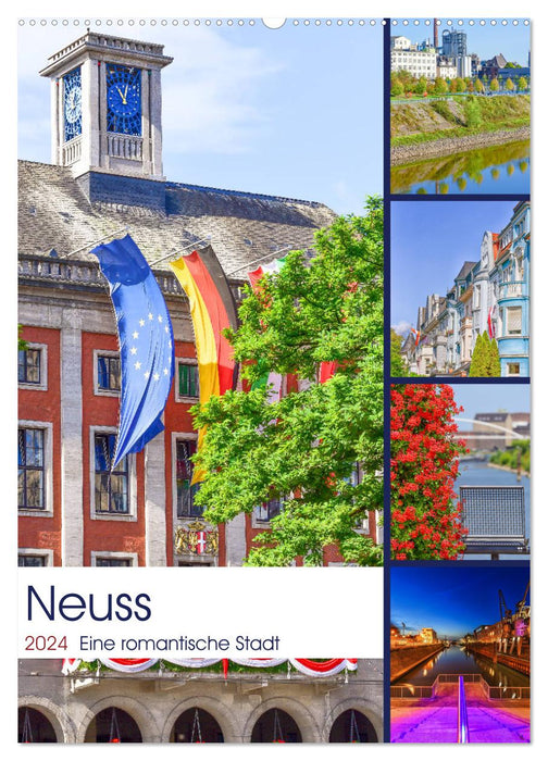 Neuss - Eine romantische Stadt (CALVENDO Wandkalender 2024)