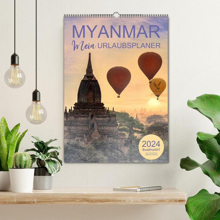 MYANMAR - Mein Urlaubsplaner (CALVENDO Wandkalender 2024)