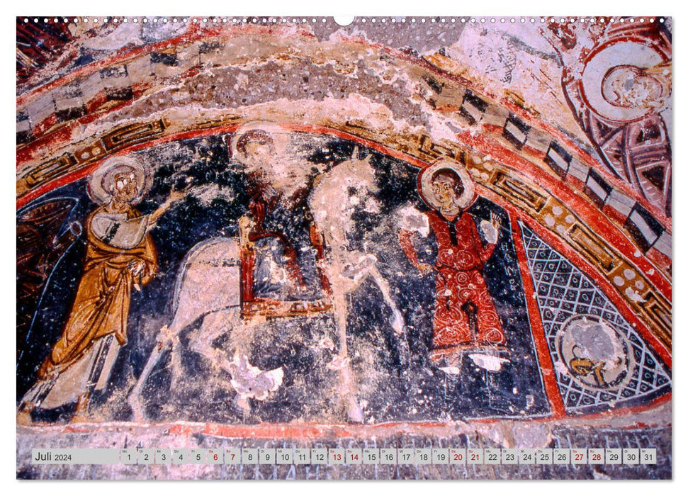 Fresken in Kappadokien (CALVENDO Premium Wandkalender 2024)
