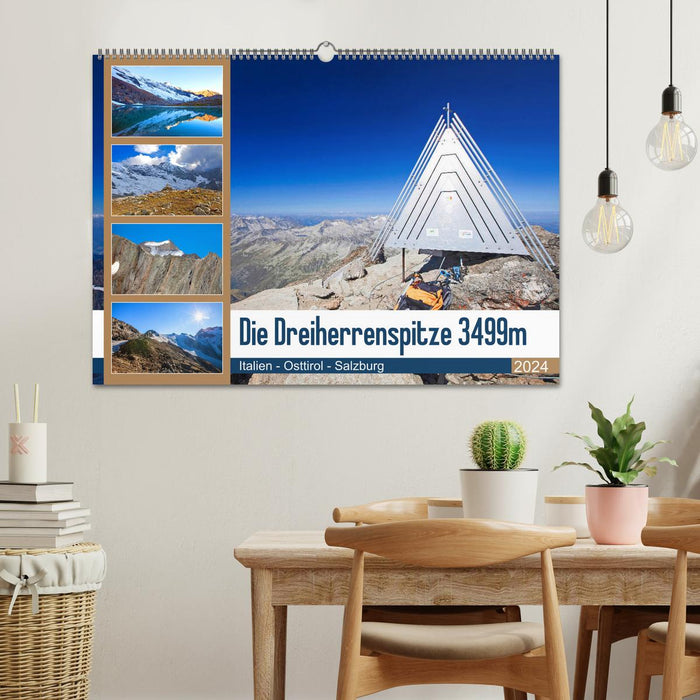 Le Dreiherrenspitze 3499m (calendrier mural CALVENDO 2024) 