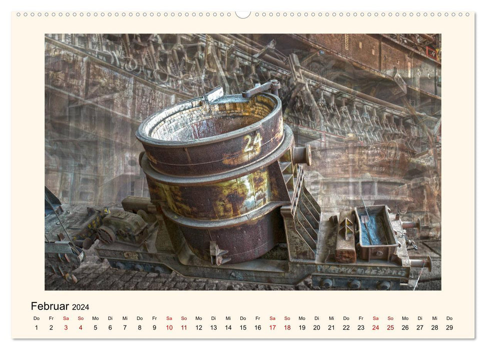 Musée industriel de Brandebourg (Calvendo Premium Wall Calendar 2024) 