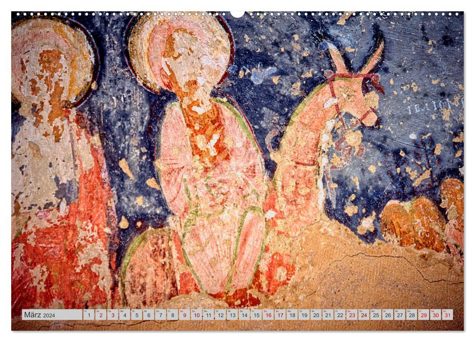 Fresken in Kappadokien (CALVENDO Wandkalender 2024)