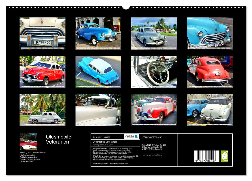Oldsmobile Veterans - Les premiers modèles d'après-guerre (CALVENDO Premium Wall Calendar 2024) 