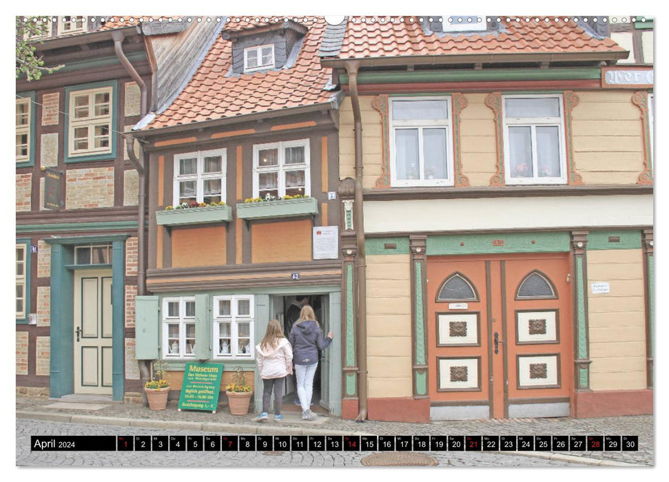 Wernigerode - ville à colombages sur le Harz (Calendrier mural CALVENDO Premium 2024) 