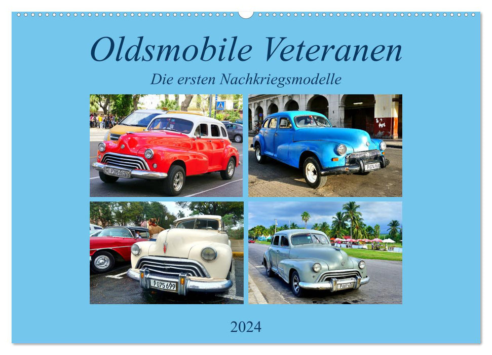 Vétérans Oldsmobile - les premiers modèles d'après-guerre (calendrier mural CALVENDO 2024) 