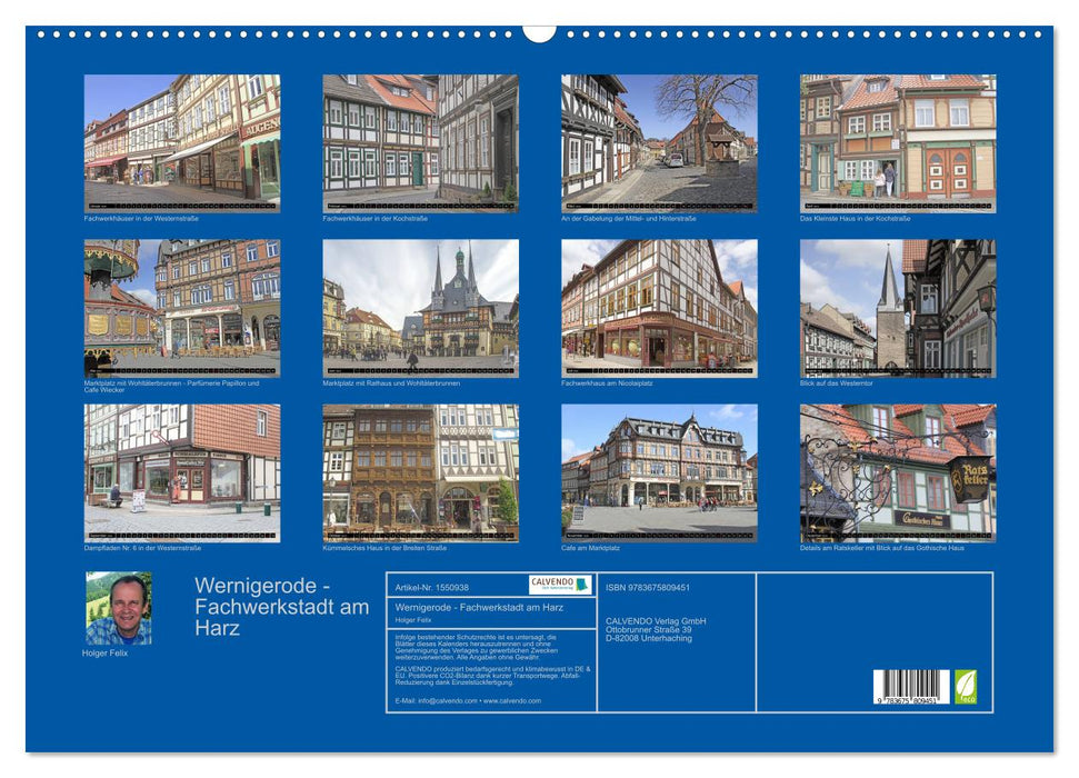 Wernigerode - Fachwerkstadt am Harz (CALVENDO Wandkalender 2024)